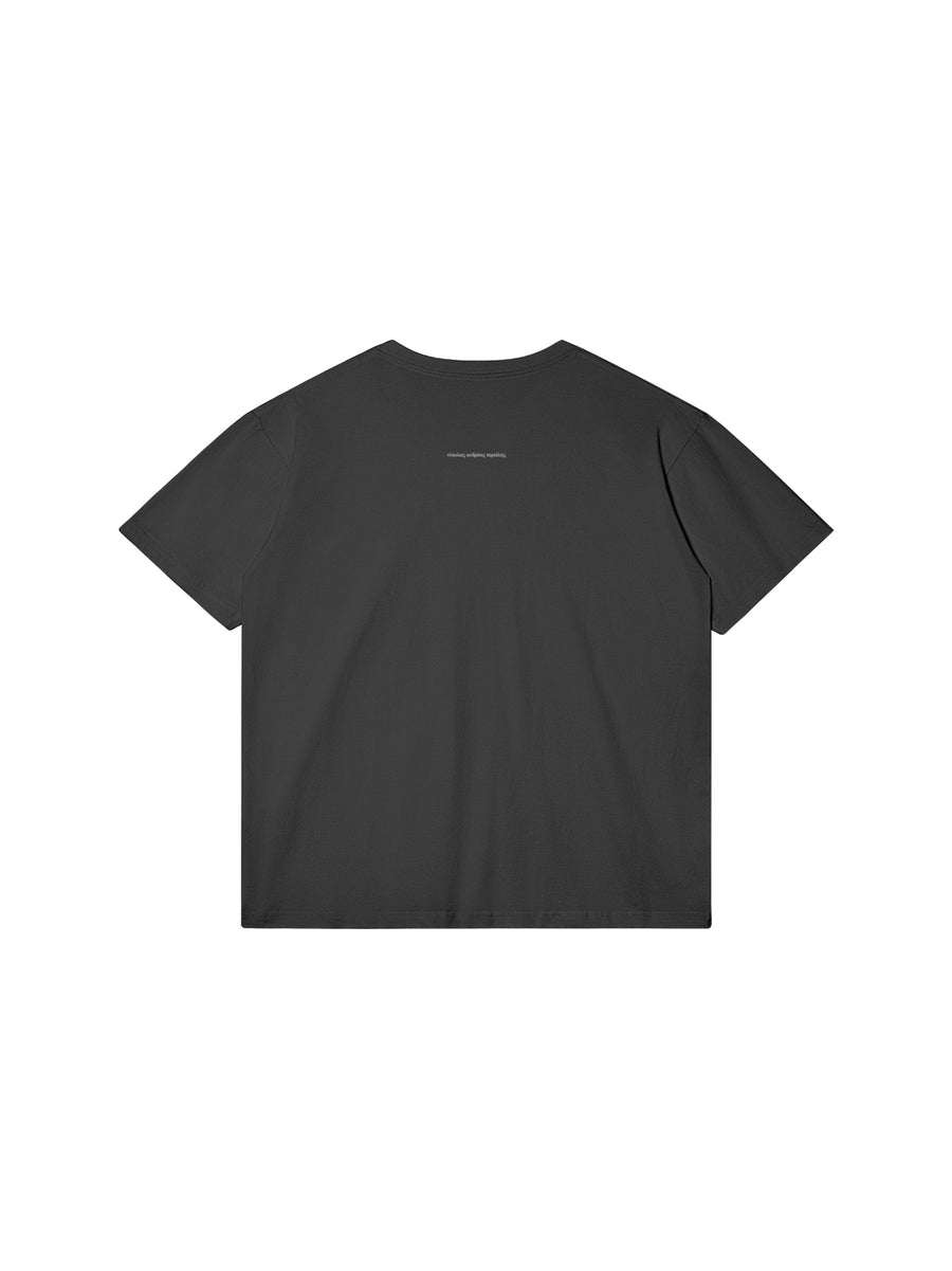 EPIRUS EAGLE T-SHIRT IN COTTON JERSEY — BLACK