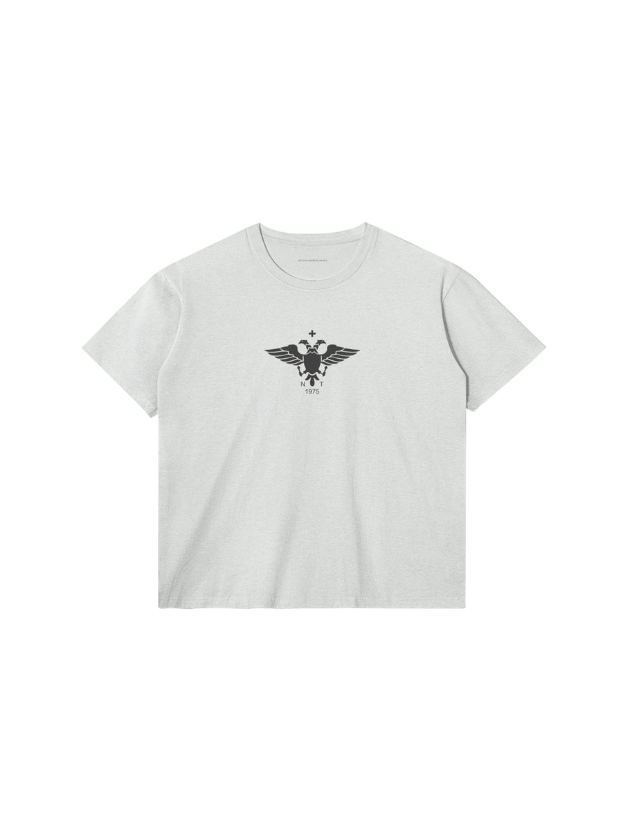 EPIRUS EAGLE T-SHIRT IN COTTON JERSEY — HEATHER GREY