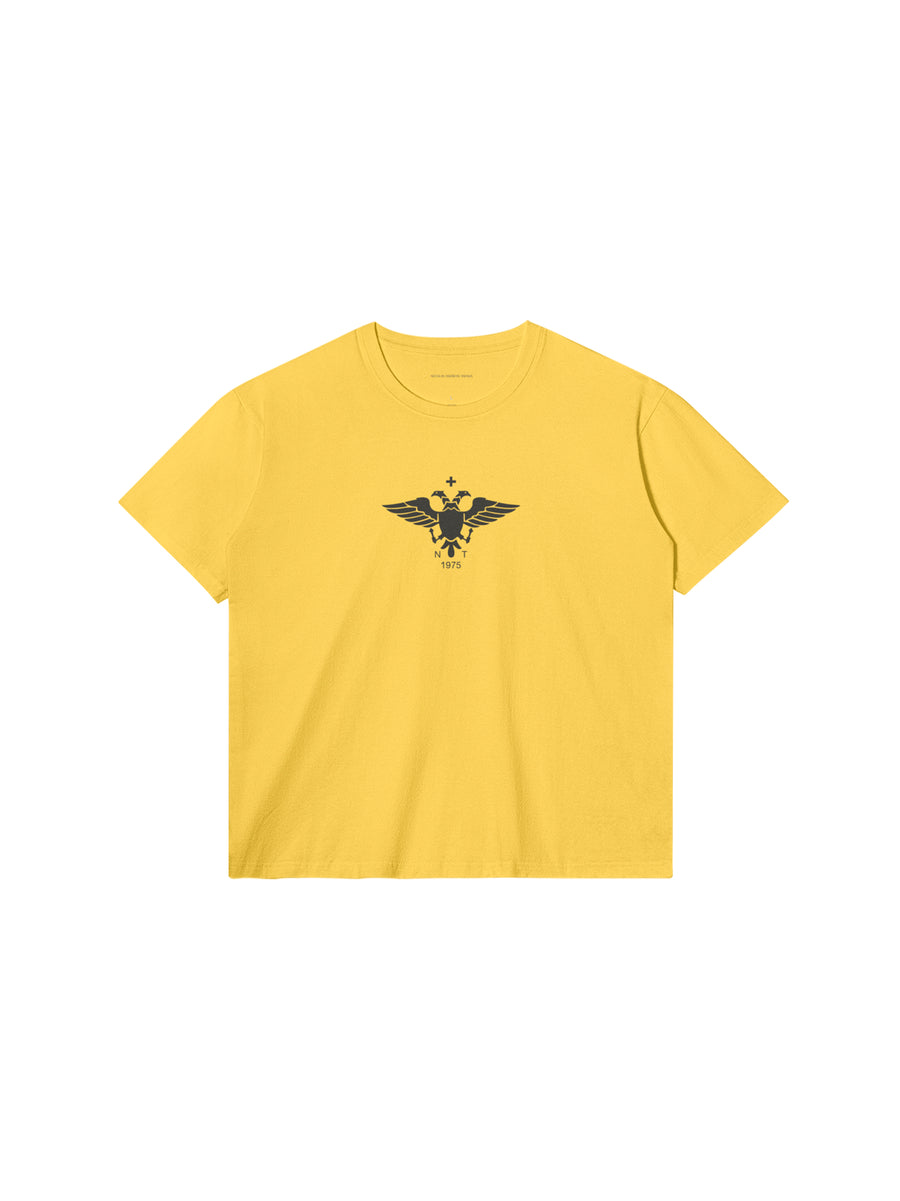 EPIRUS EAGLE T-SHIRT IN COTTON JERSEY — YELLLOW