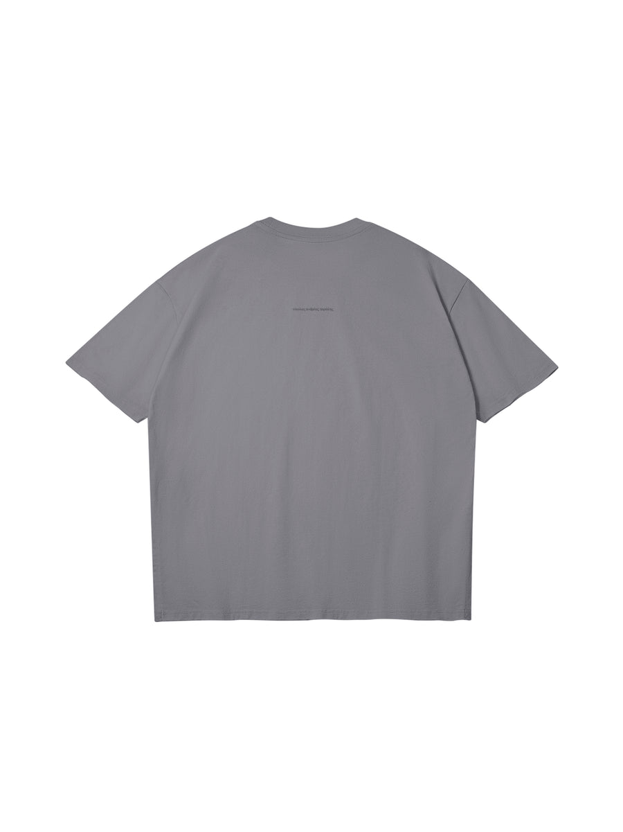 FREEDOM OR DEATH T-SHIRT IN COTTON JERSEY — GREY