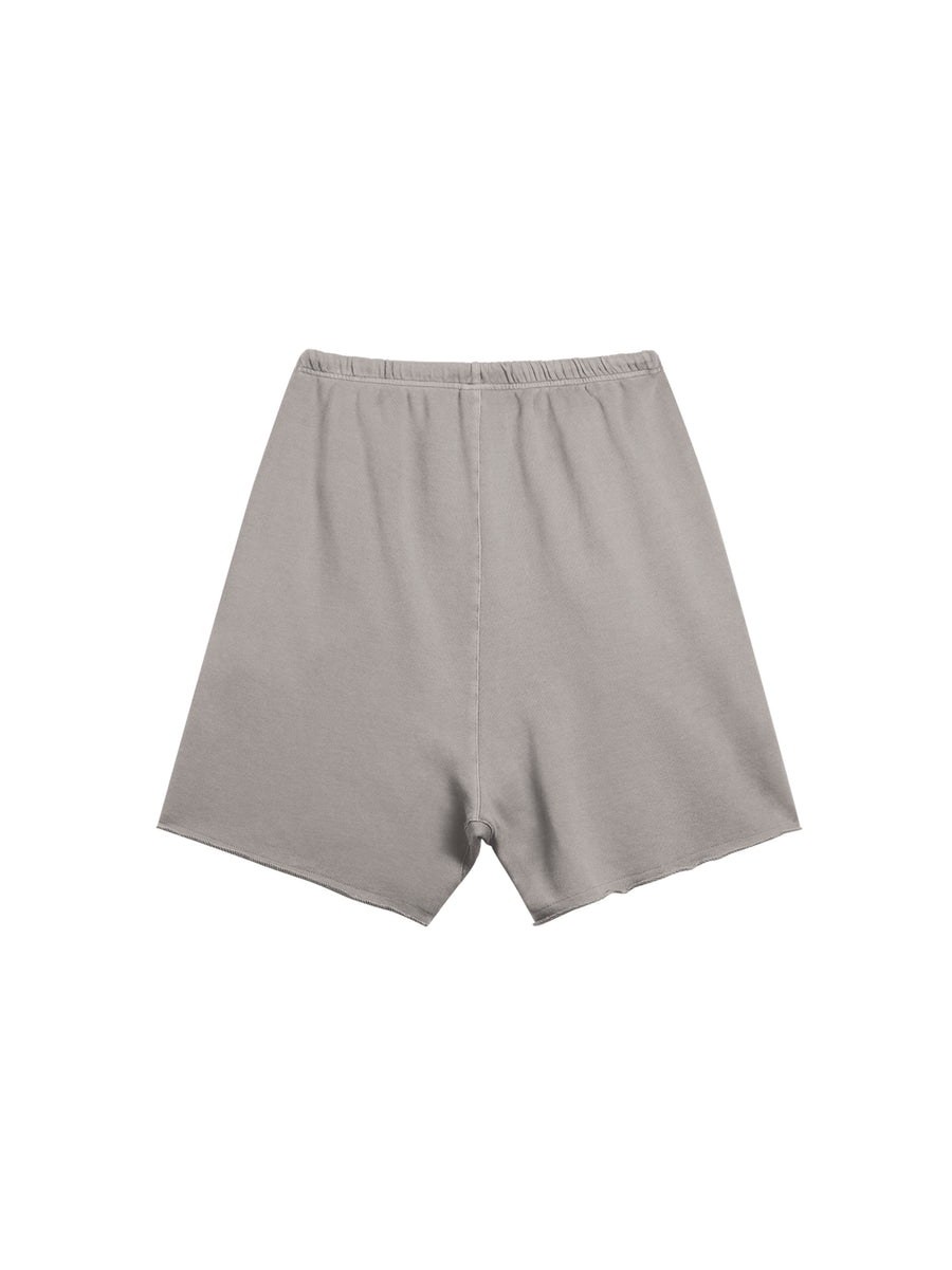 EPIRUS EAGLE SWEATSHORTS IN HEAVY COTTON FRENCH TERRY — LIGHT GREY