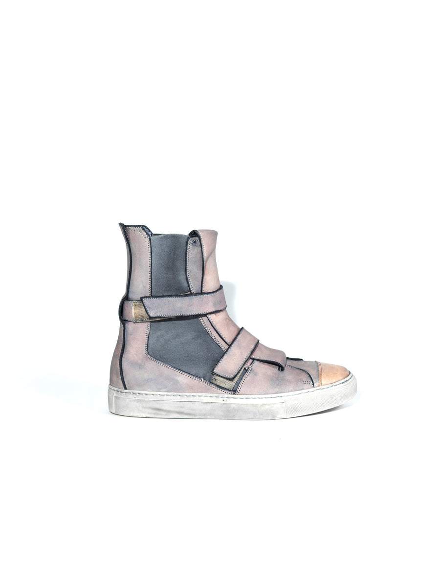 THX HIGH TOP SNEAKER — OBJECT DYE, BRUISED FLESH