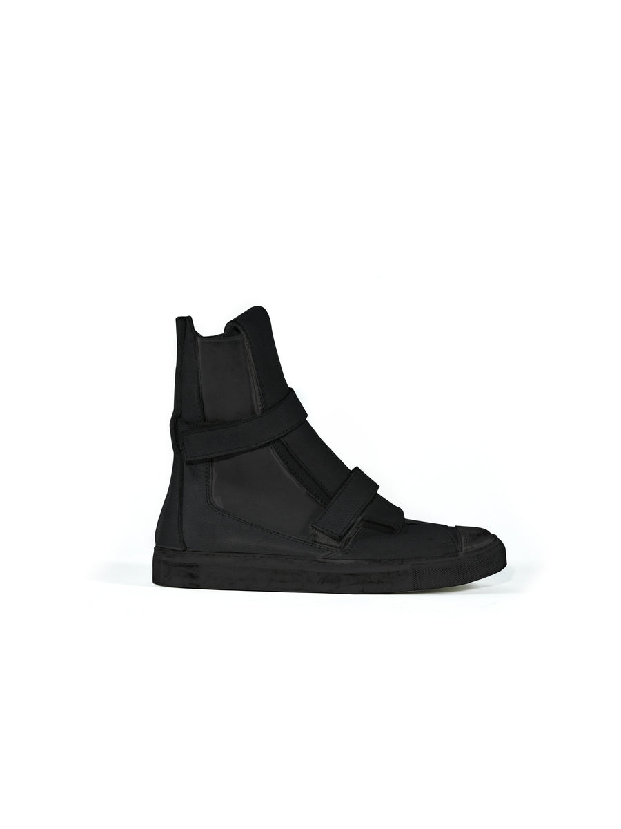 THX HIGH TOP SNEAKER — OBJECT WASHED, BLACK